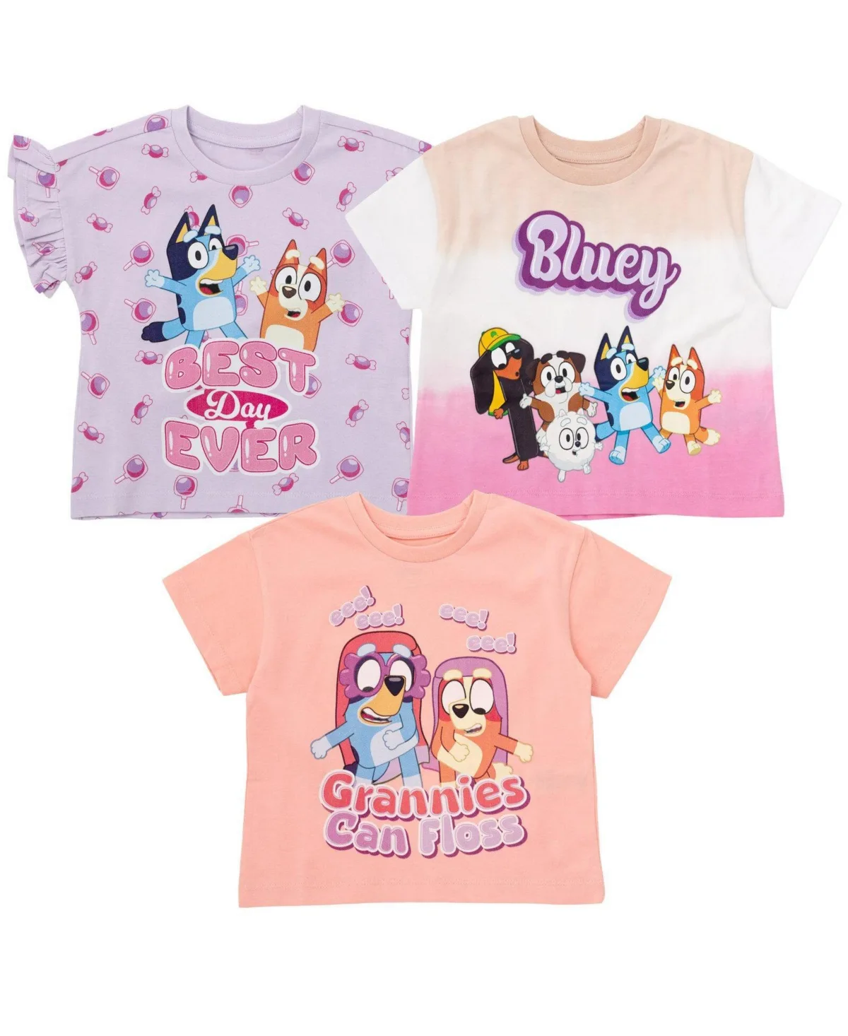 3 Pack T-Shirts by Bluey