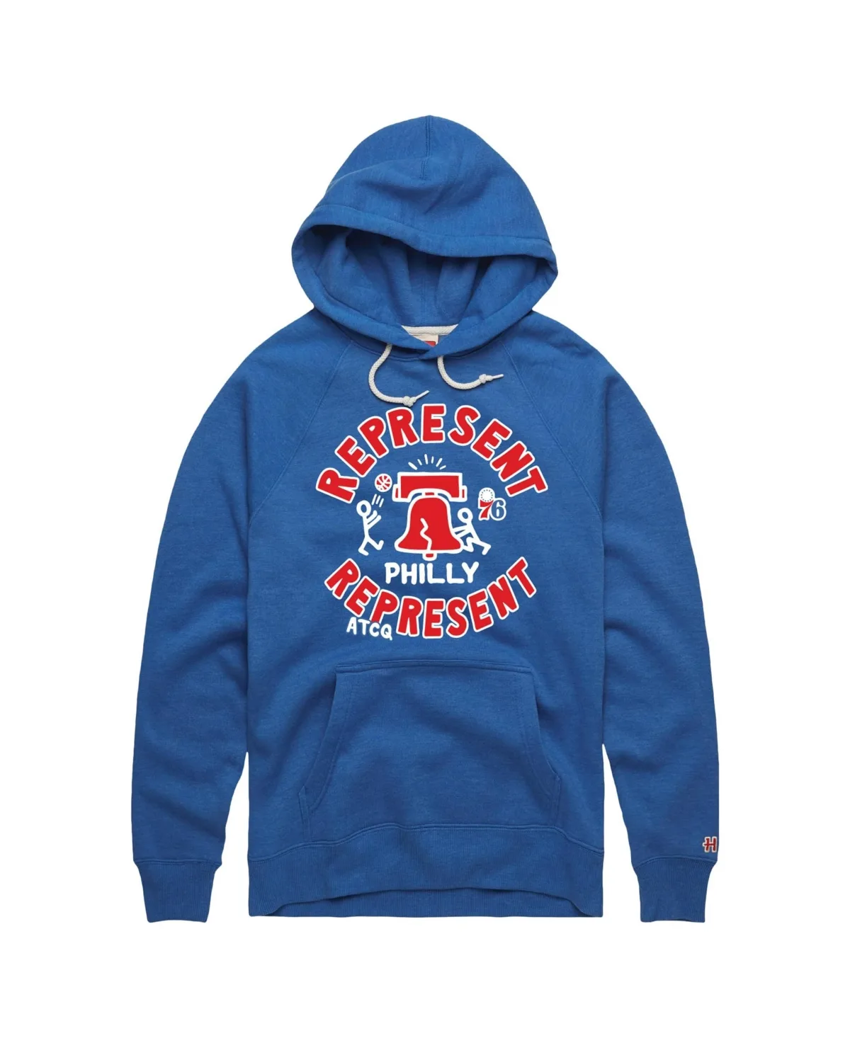 Homage x a Tribe Called Quest Philadelphia 76ers Represent Tri-Blend Hoodie by Homage
