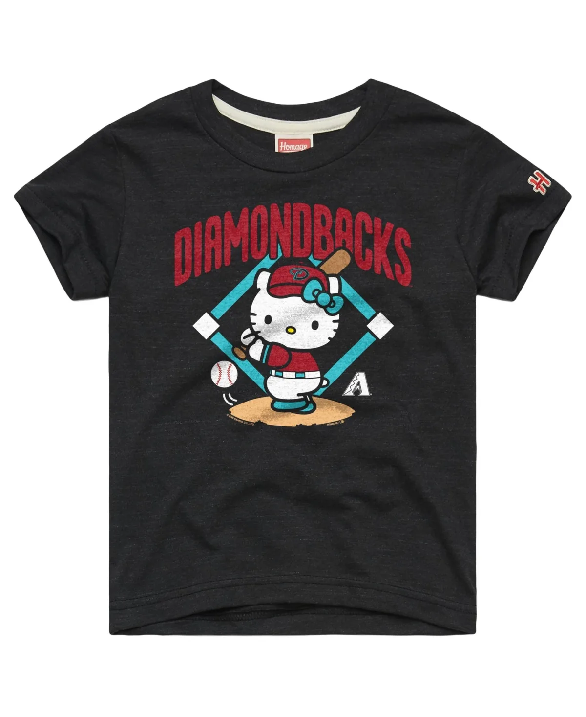 Hello Kitty x Mlb Arizona Diamondbacks Tri-Blend T-Shirt by Homage