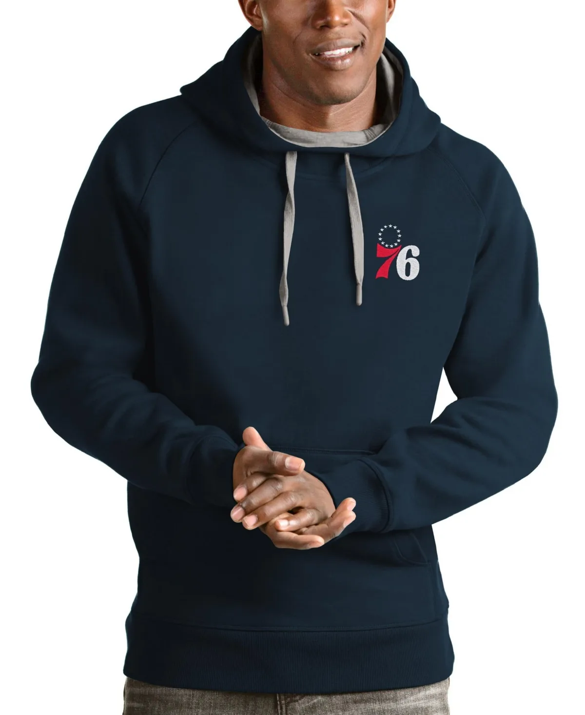 Philadelphia 76ers Victory Pullover Hoodie by Antigua