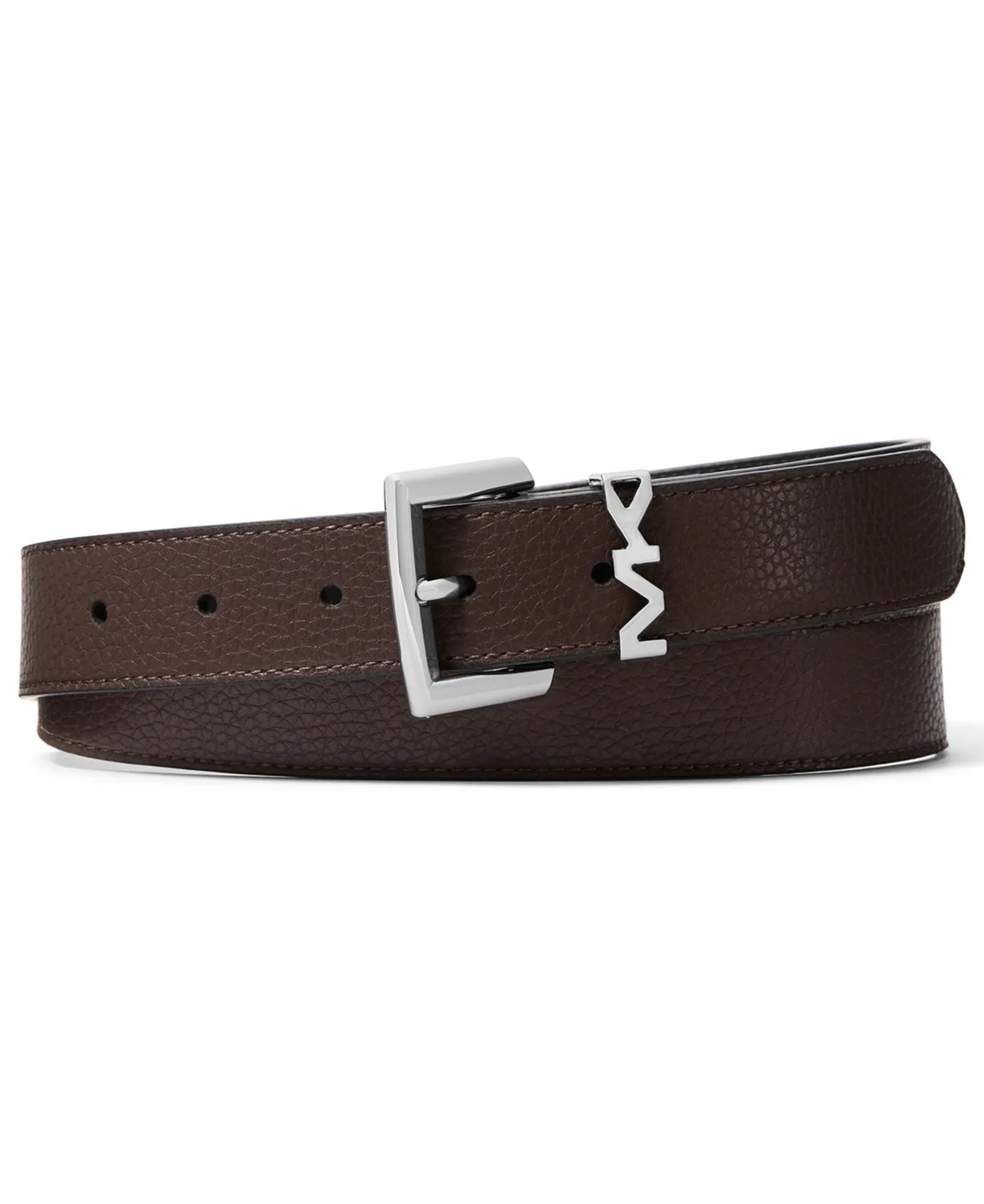 Pebbled Reversible Leather Belt by MICHAEL Michael Kors