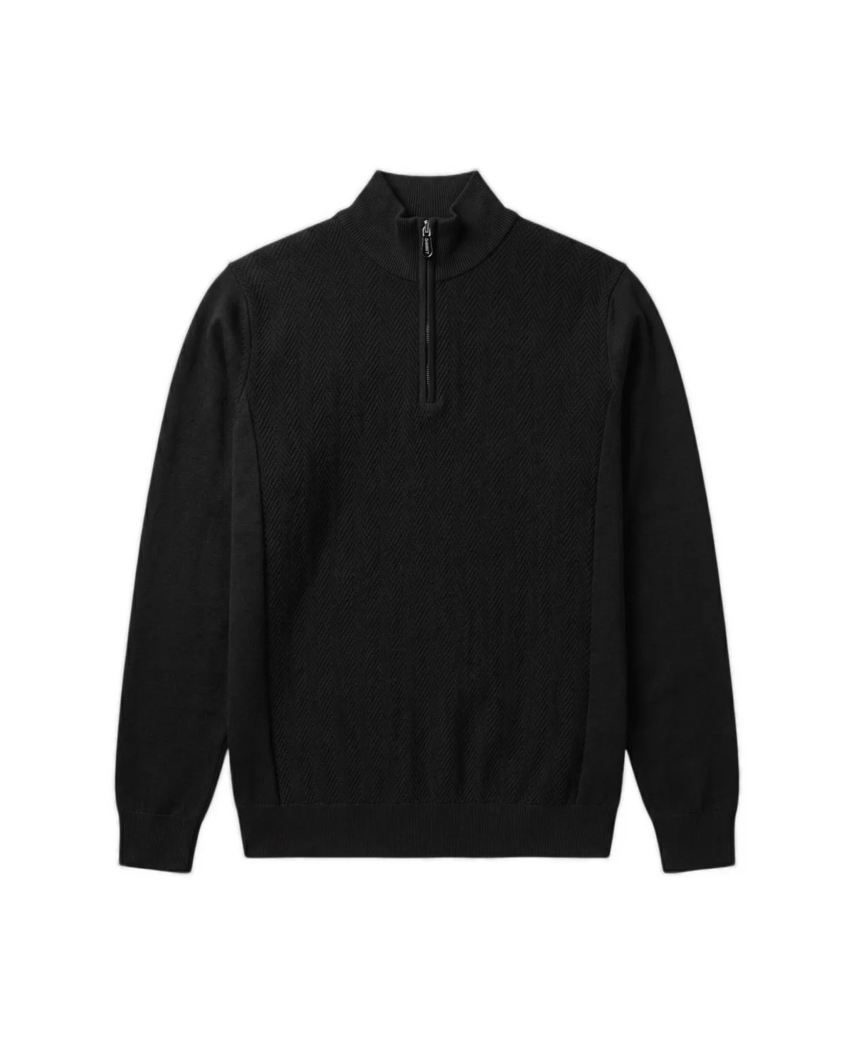 Regular-Fit Quarter-Zip Mock-Neck Sweater