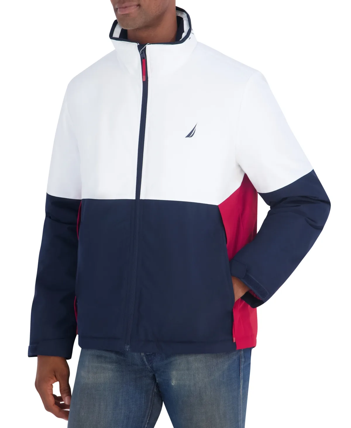 Heritage Color Block Zip-Front Jacket by Nautica