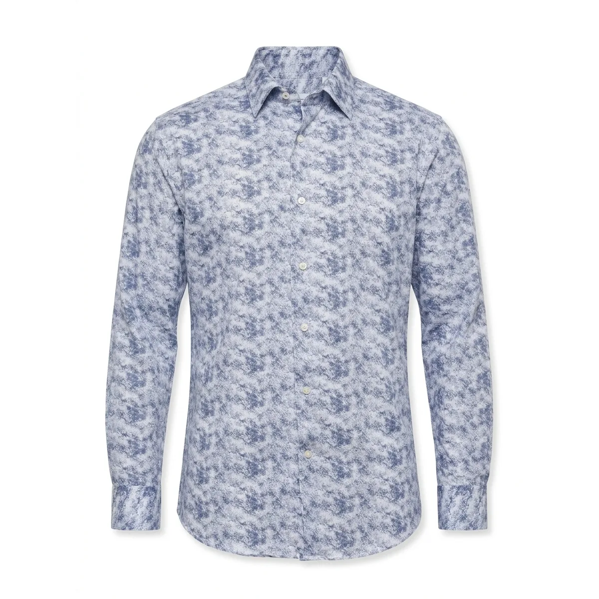 Cotton Print Dress Shirt by Garnet