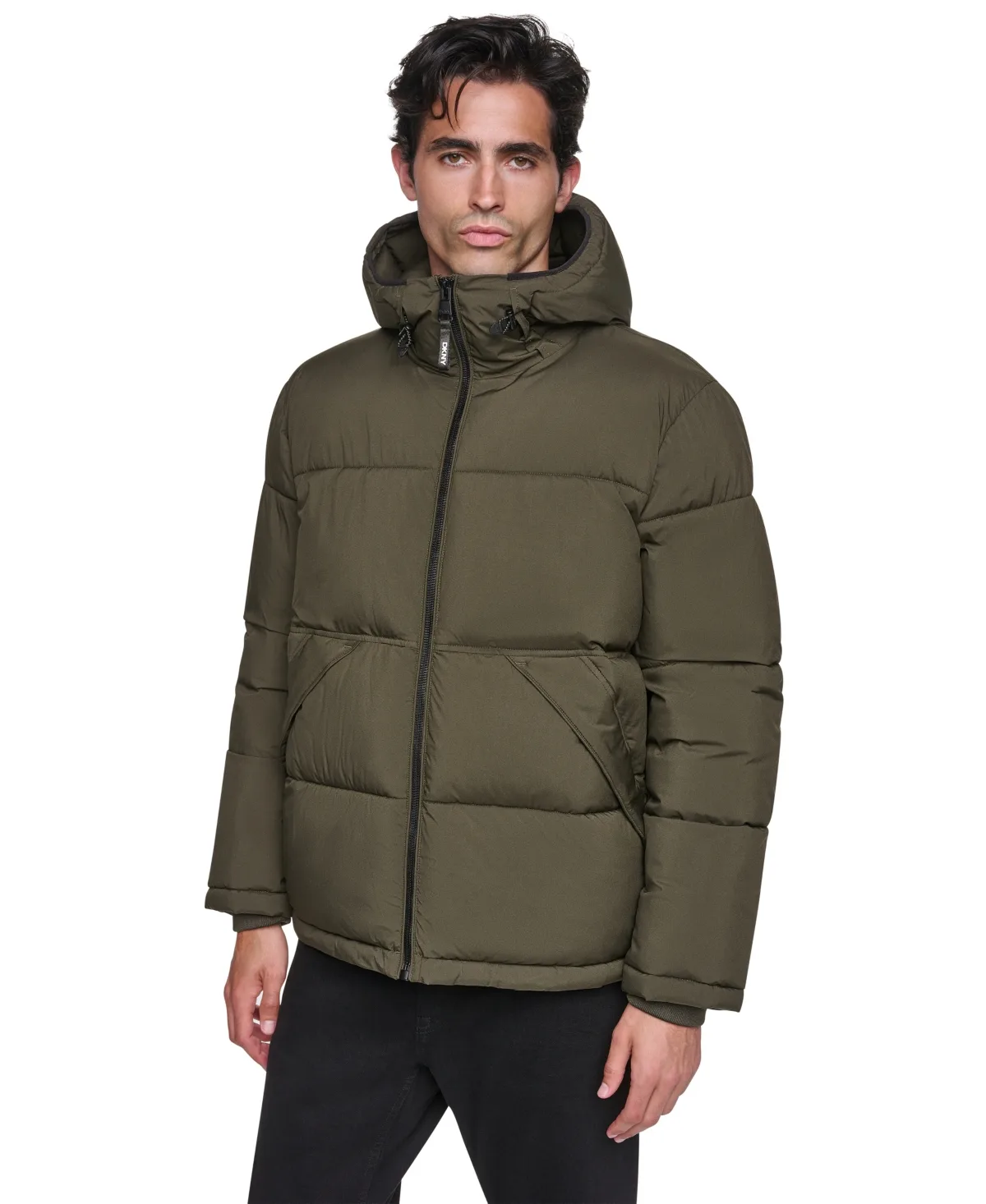 Stretch Heavyweight Hooded Classic-Fit Puffer Jacket