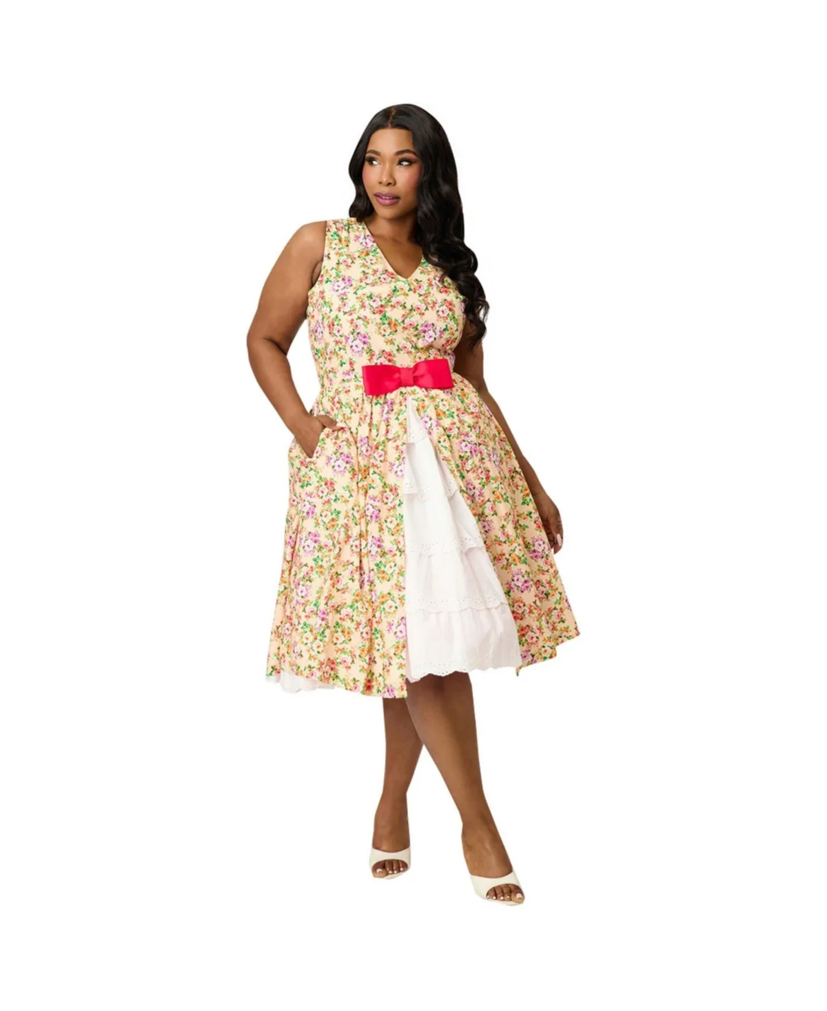 1960s Garden Party Swing Dress by Unique Vintage