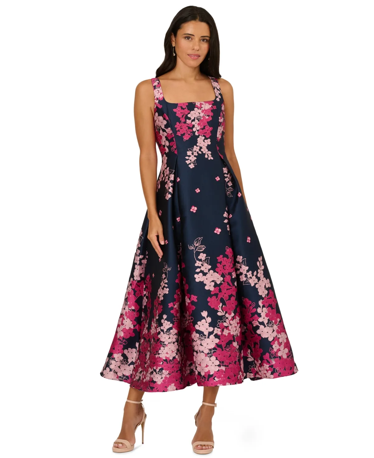 Jacquard Fit & Flare Dress by Adrianna Papell