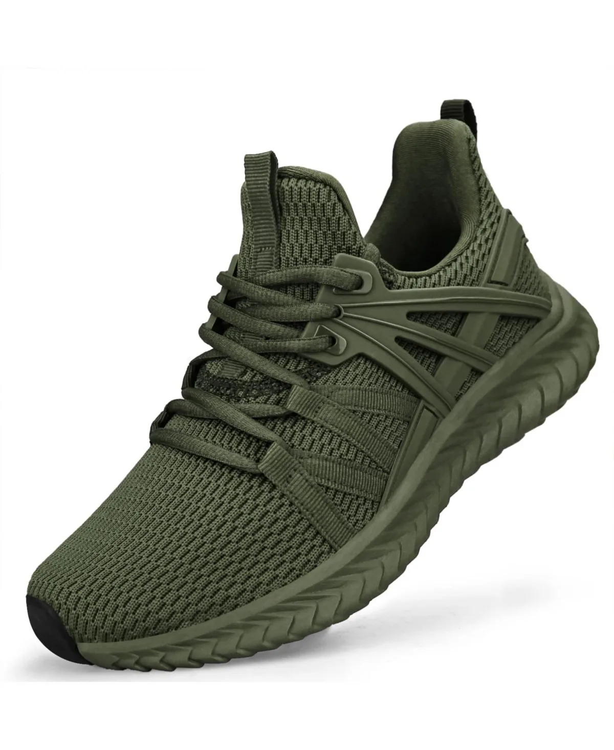 Slip on Running Sneakers Breathable Lightweight Anti Slip Walking Tennis Shoes by Peneyon