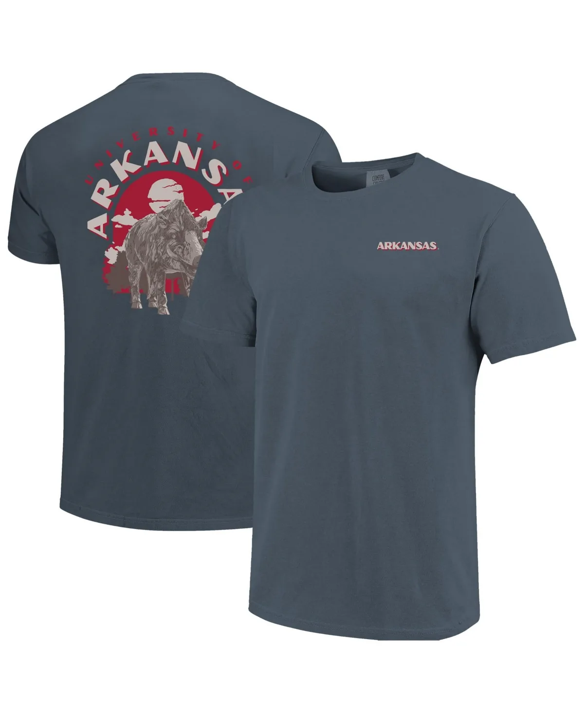 Arkansas Razorbacks Comfort Colors Team Statue T-Shirt by Image One