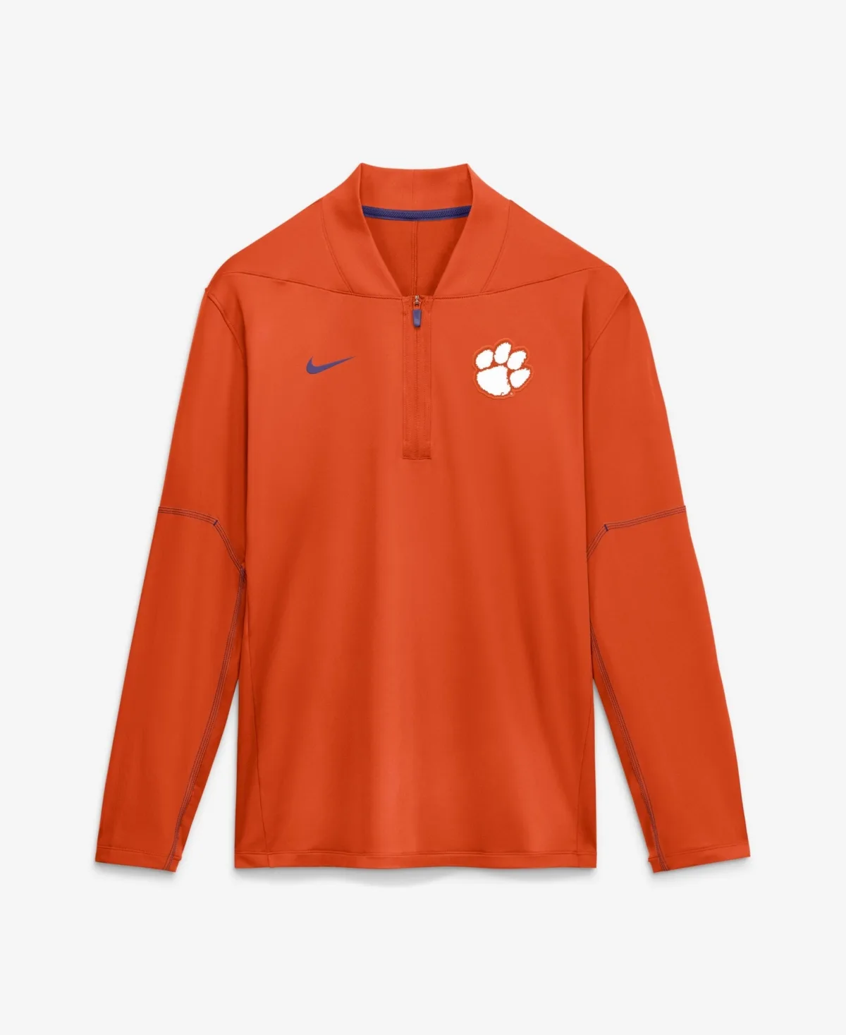 Clemson Tigers 2026 Sideline Midweight Half-Zip Dri-Fit Pullover