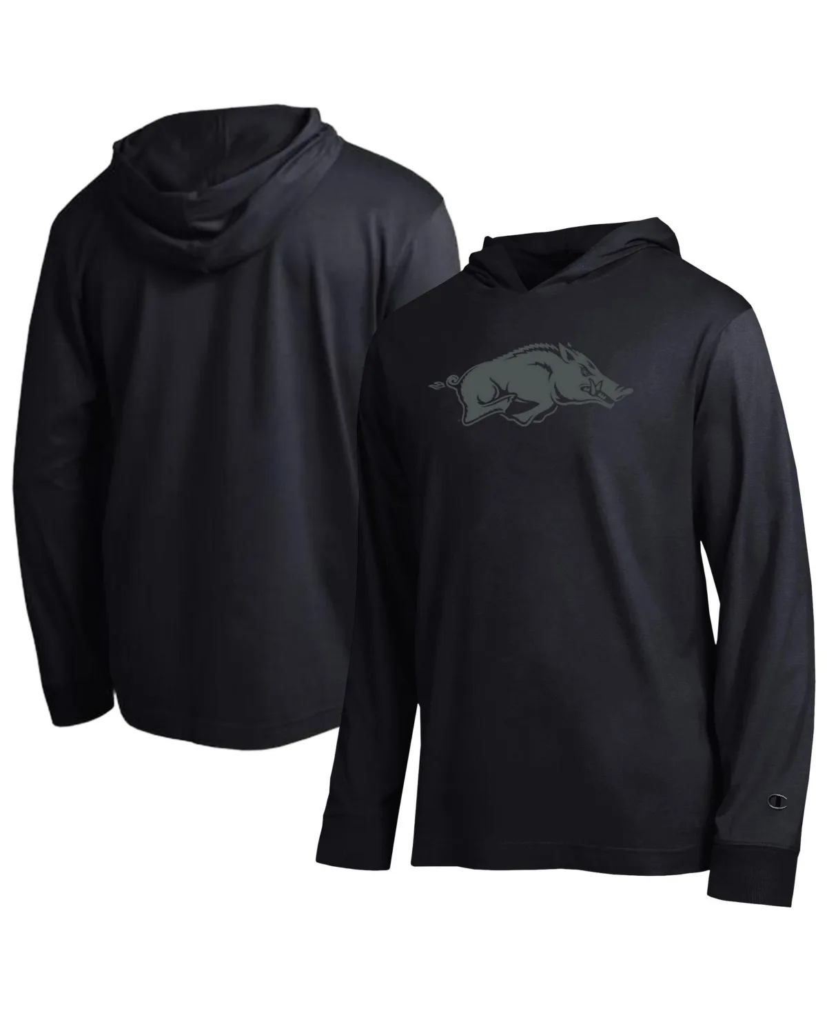 Arkansas Razorbacks Tonal All-Star Long-Sleeve Dropped-Shoulder Hooded Sweatshirt by Champion