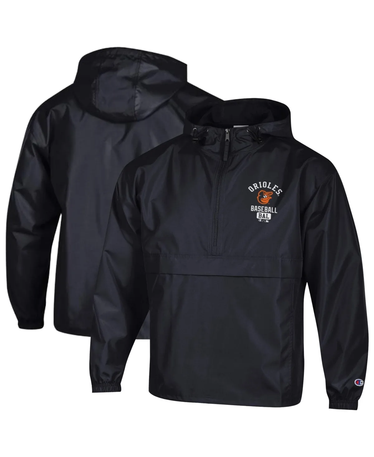 Baltimore Orioles Packable Windbreaker Half-Zip Sweatshirt by Champion