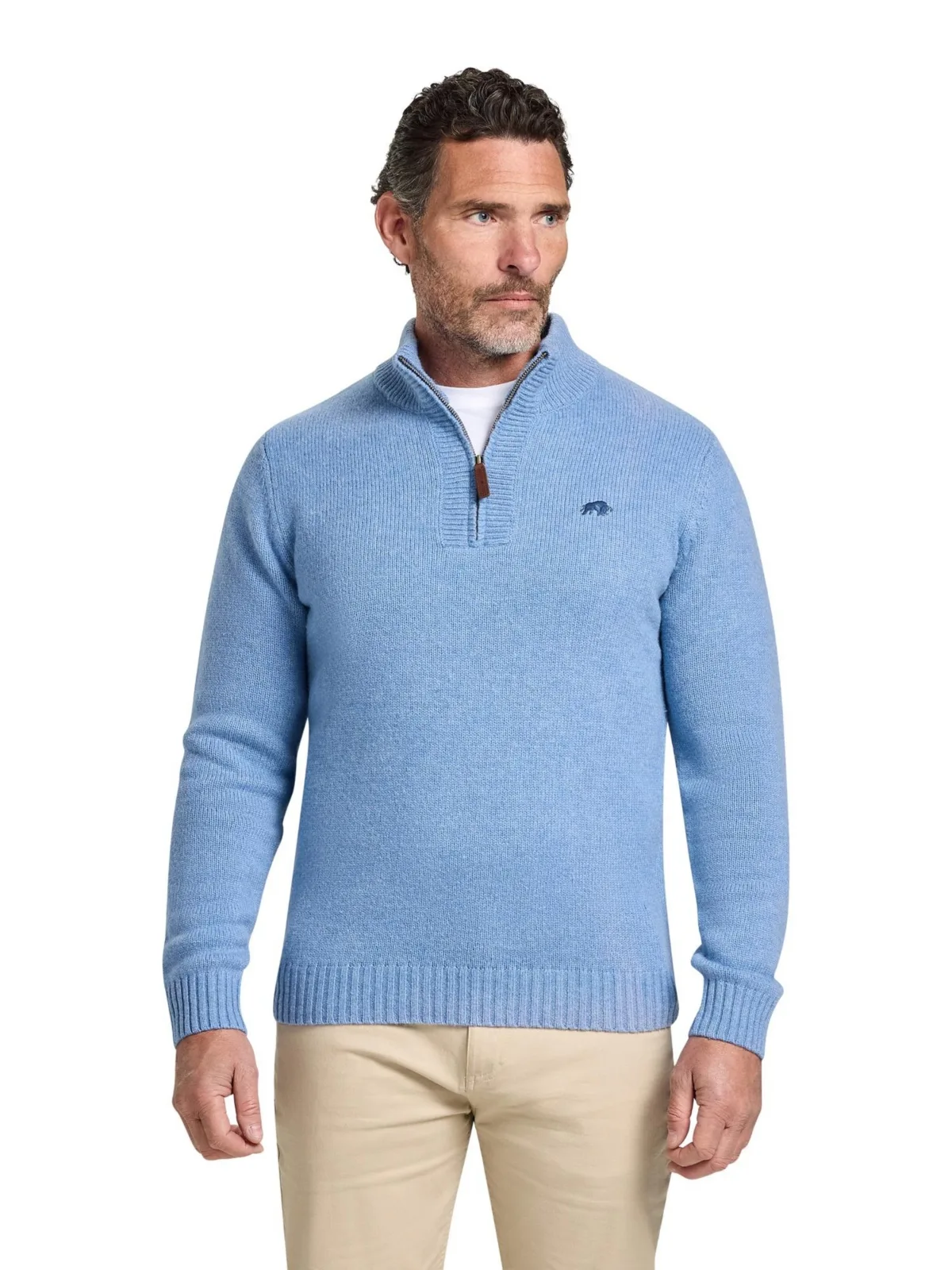 Chunky Quarter-Zip Sweater by Raging Bull