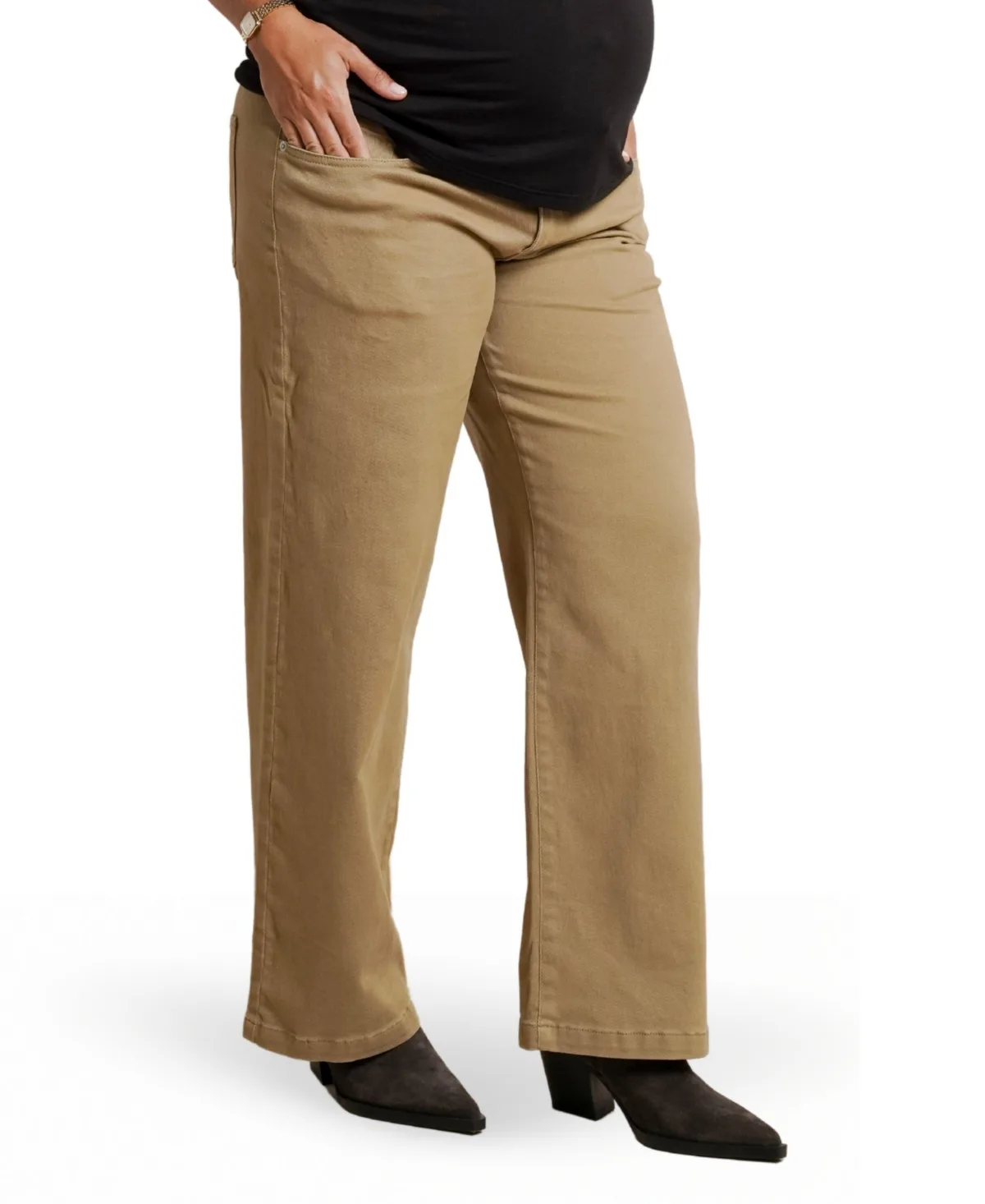 Slouch Under the Belly Denim by Nom Maternity