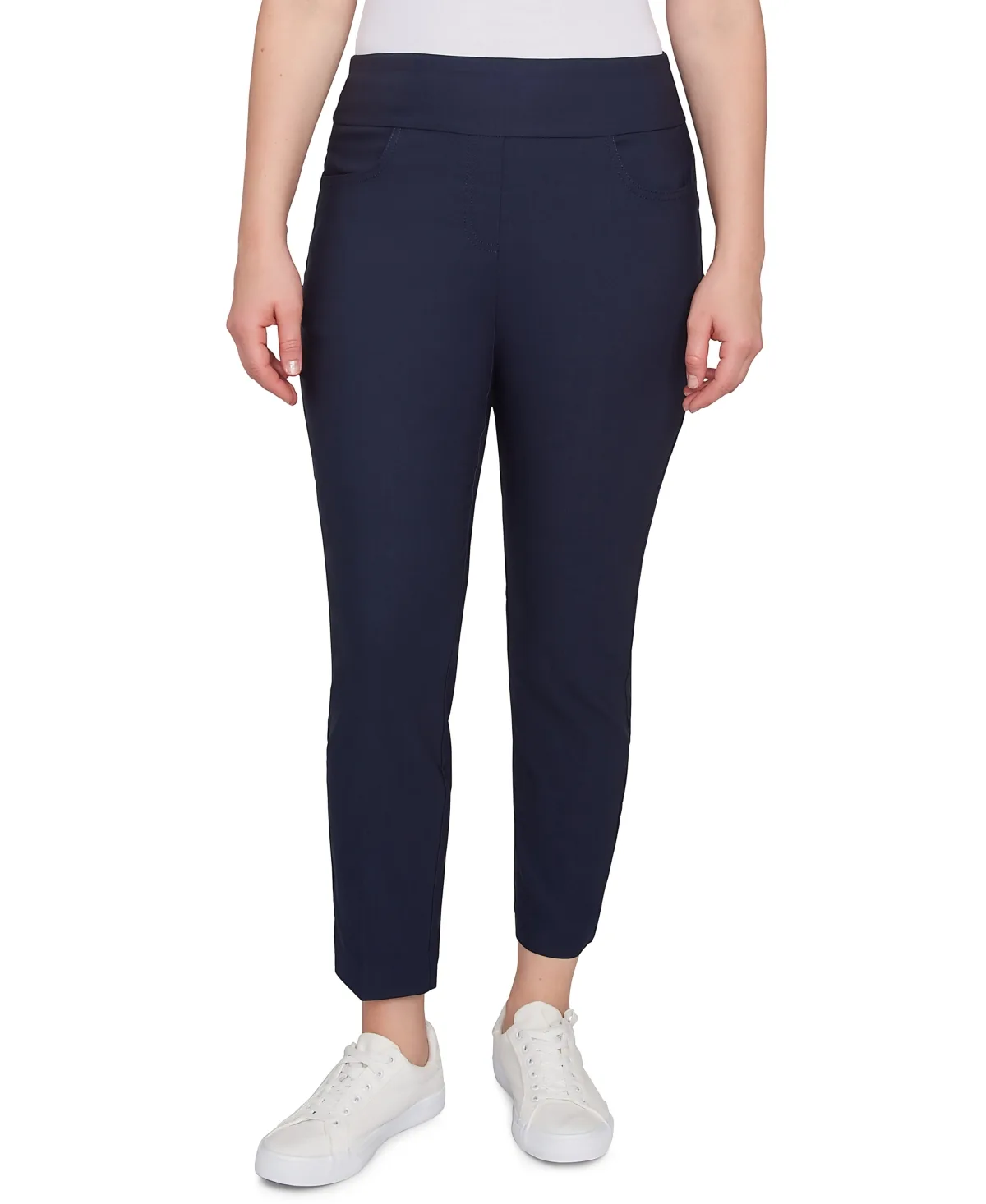 Comfort Silky Tech Pull-On Ankle Pants