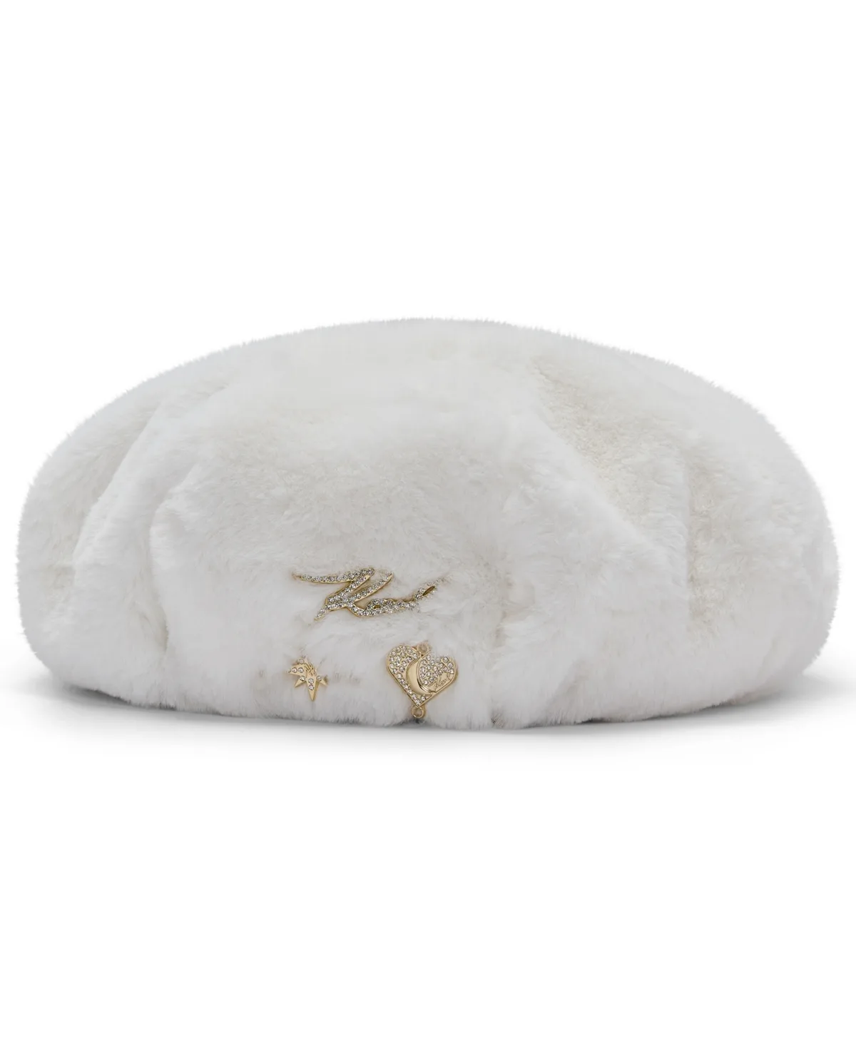 Plush Faux-Fur Beret Hat by Karl Lagerfeld