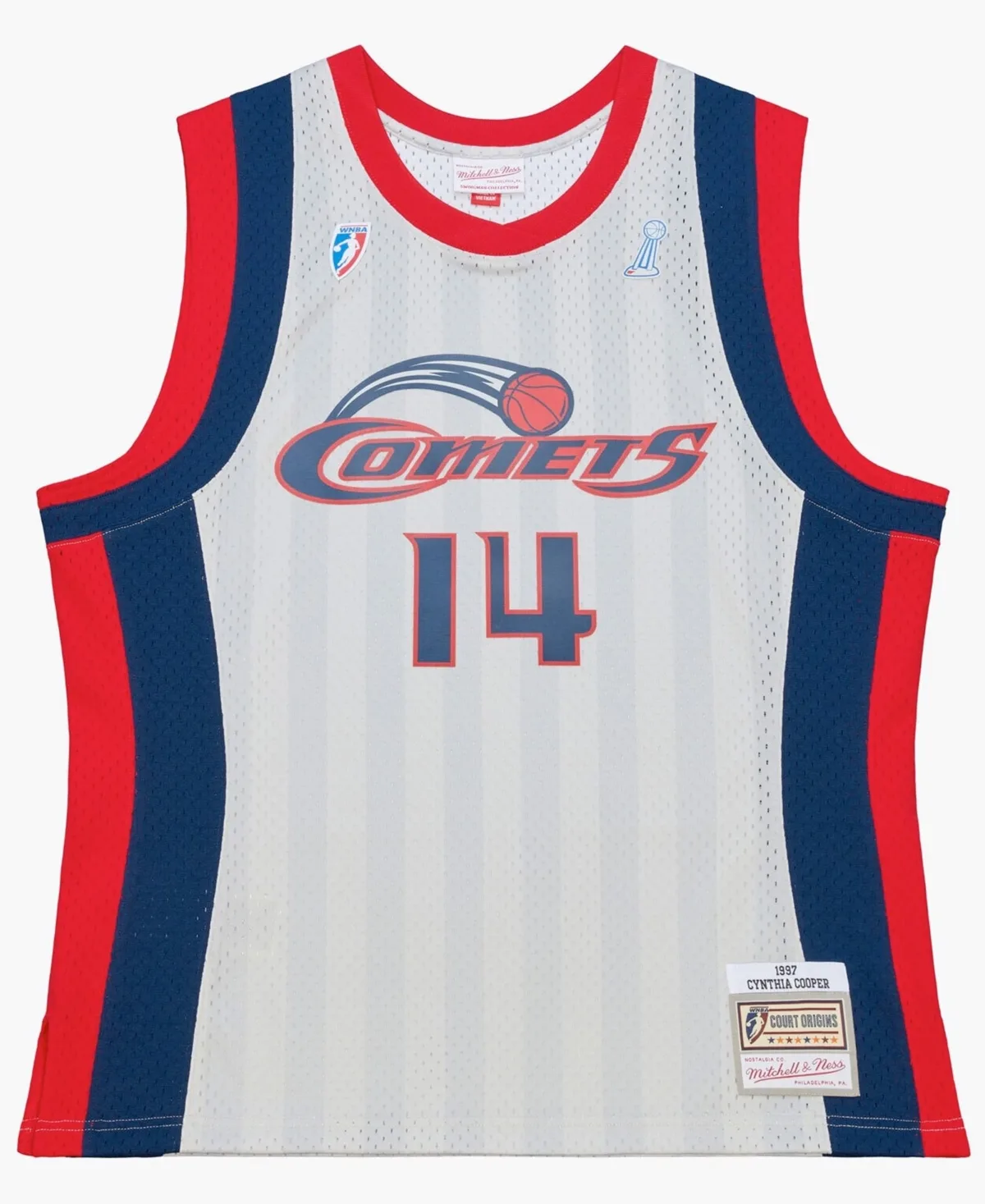 Mitchell & Ness Cynthia Cooper Houston Comets 1997 Swingman Jersey - Court Origins by Mitchell & Ness
