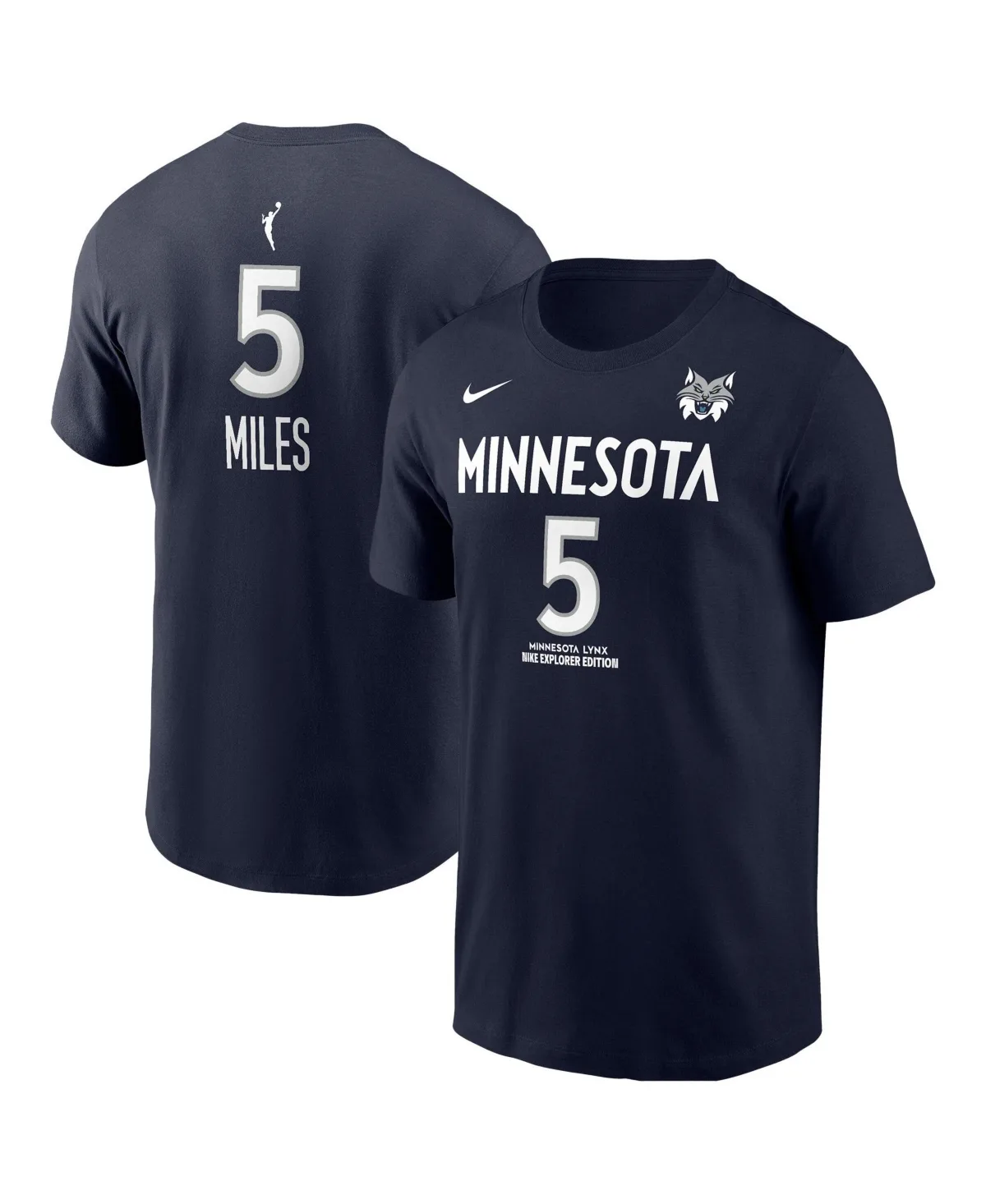 Minnesota Lynx Olivia Miles Explorer Edition Name & Number Screen-Print Graphics Crewneck Cotton T-Shirt by Nike