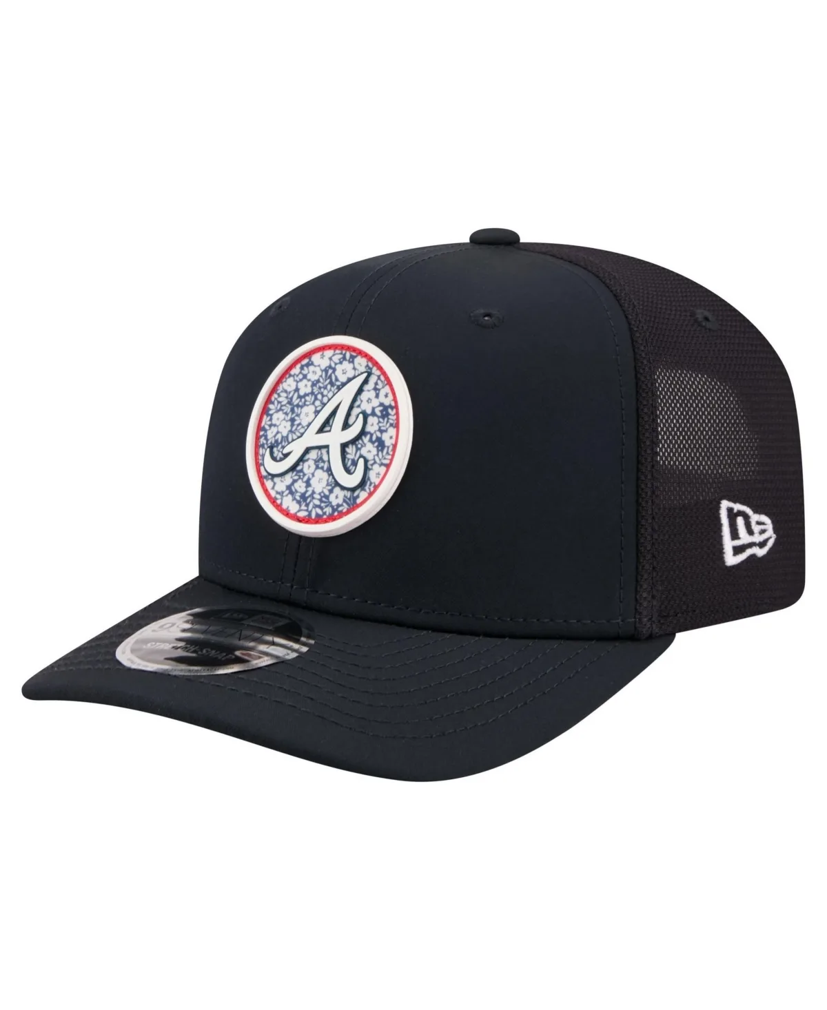 Atlanta Braves Floral Adjustable 9SEVENTY Baseball Cap