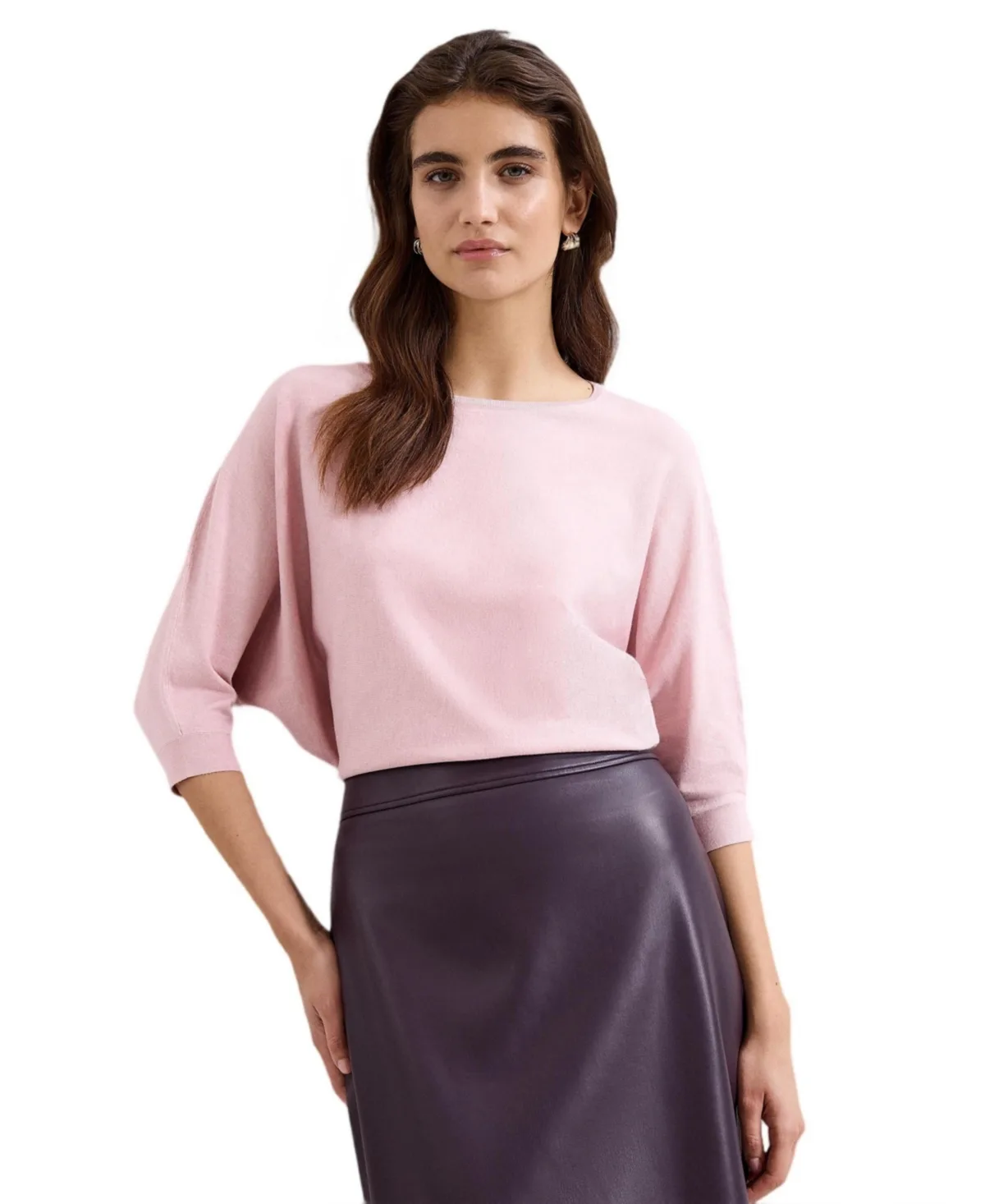 Sculpted Draped Knit Jumper Sweater by Phase Eight