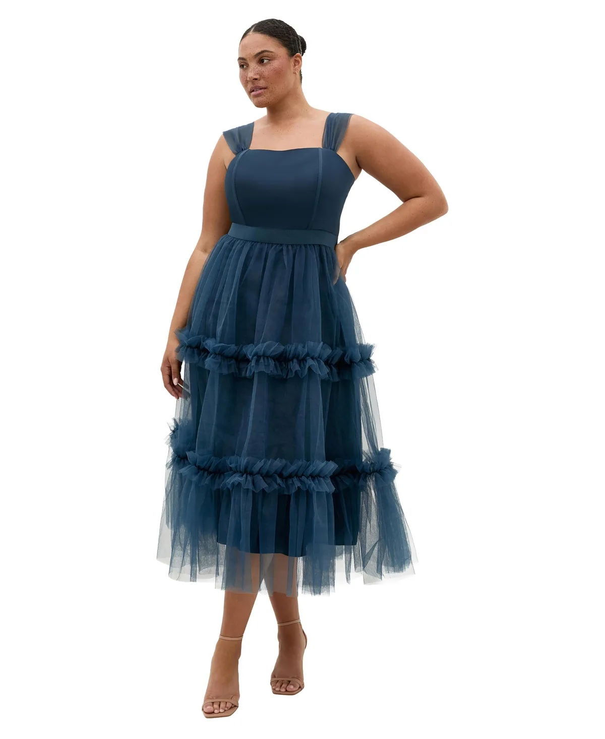 Charming Tulle Tiered Dress