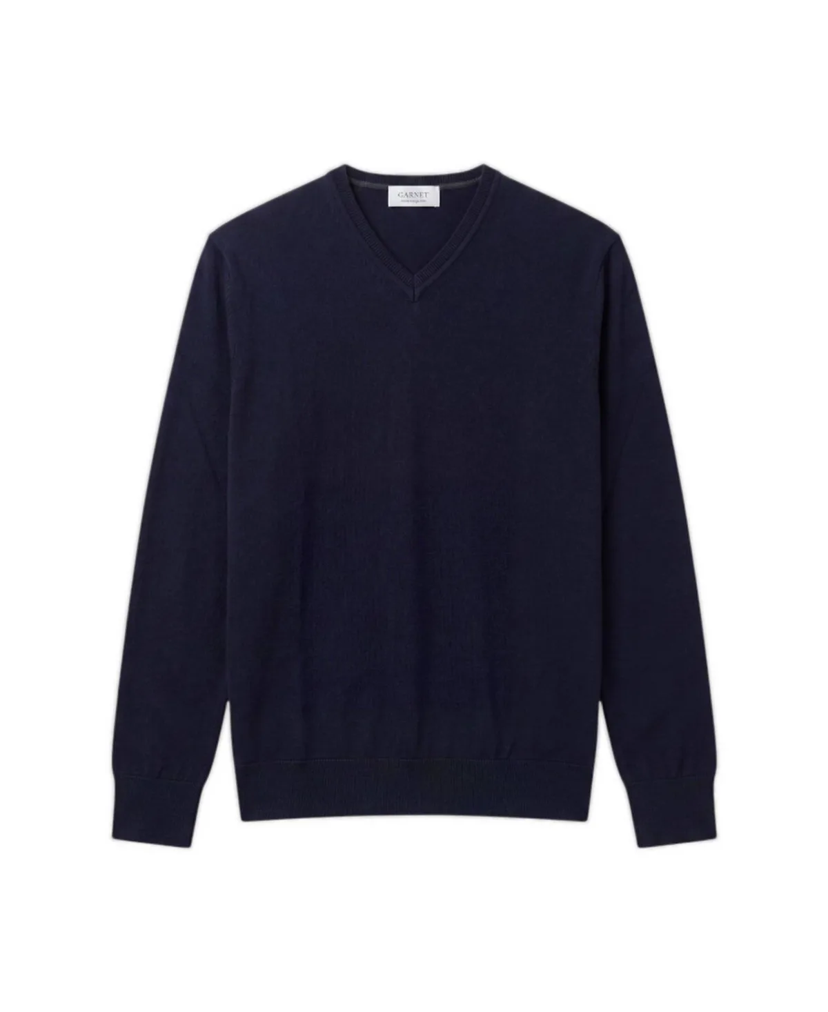 Merino Wool V-Neck Pullover Sweater by Garnet