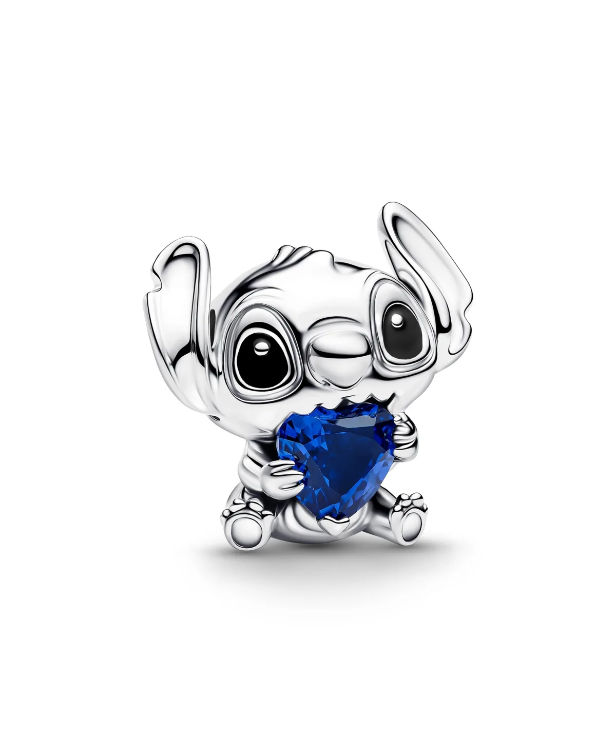 Disney Stitch Man-Made Crystal Heart Charm by Pandora