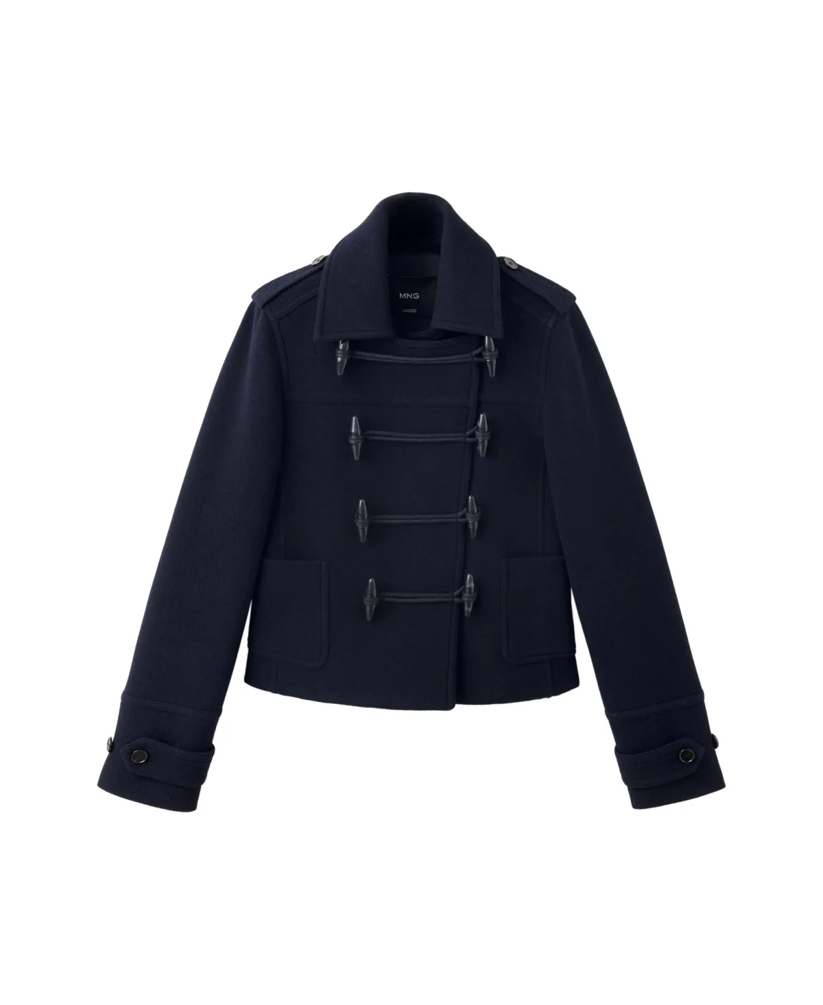 Selection Wool-Blend Cropped Toggle Coat by Mango
