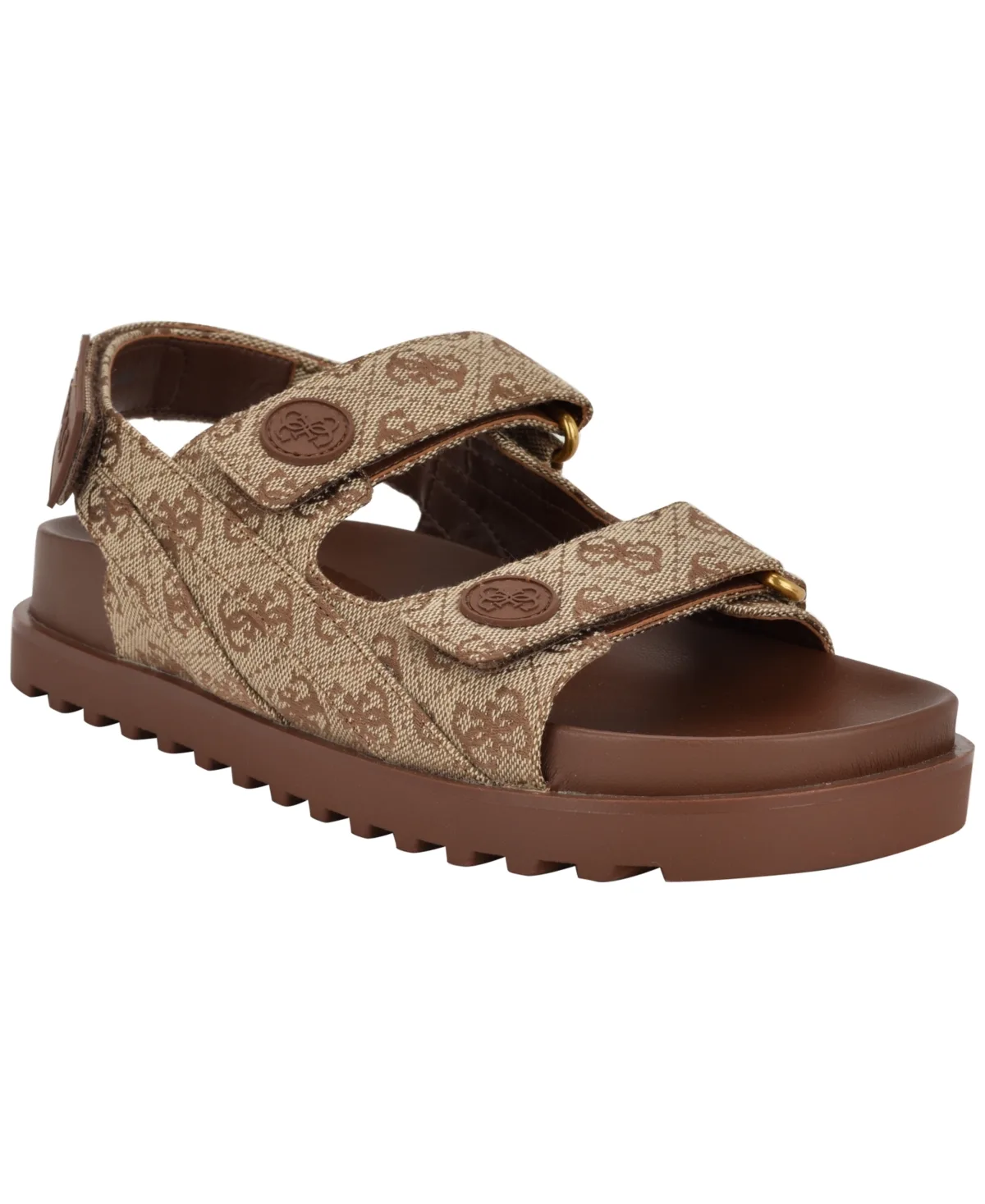 Fadey Double Strap Flatform Slingback Sandals by GUESS