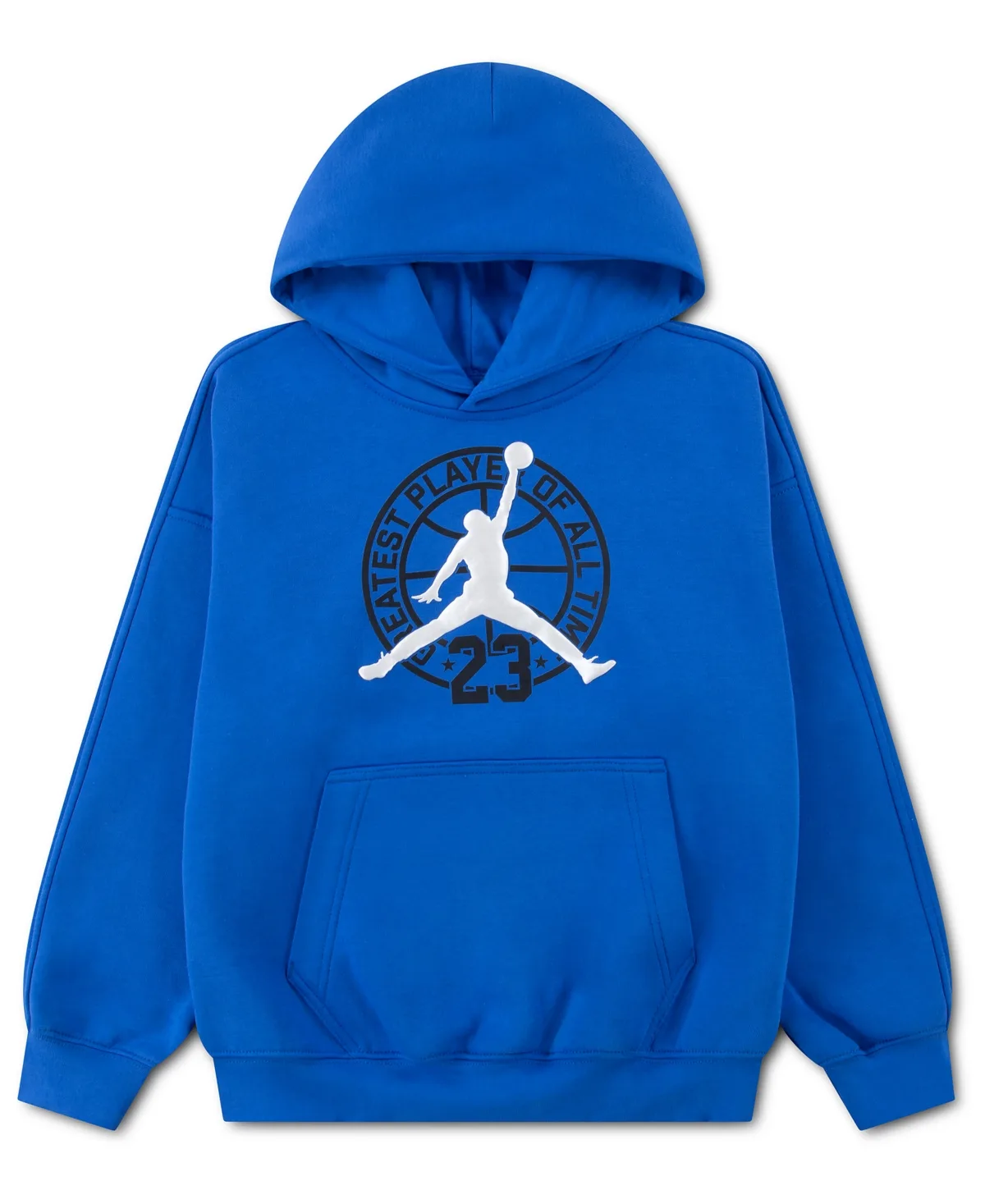 Twist and Turn Graphic Dropped-Shoulder Pullover Hoodie by Jordan