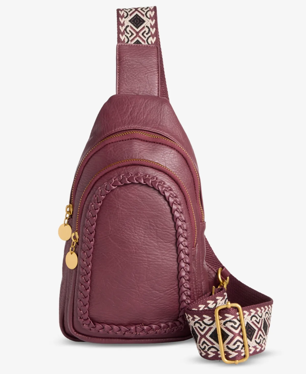 Braided-Edge Sling Bag
