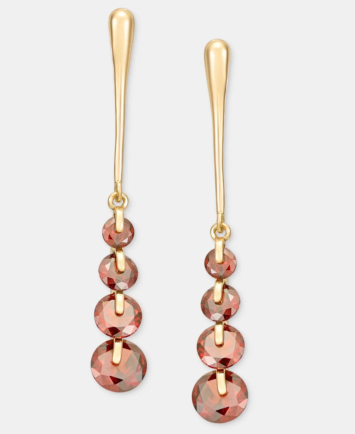 Cubic Zirconia Linear Drop Earrings by Anne Klein
