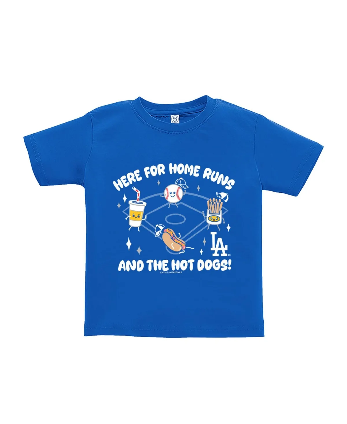 Los Angeles Dodgers Snack T-Shirt by Soft As a Grape