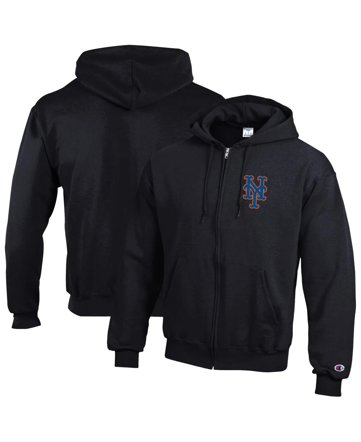 New York Mets Power Blend Full-Zip Hoodie by Champion