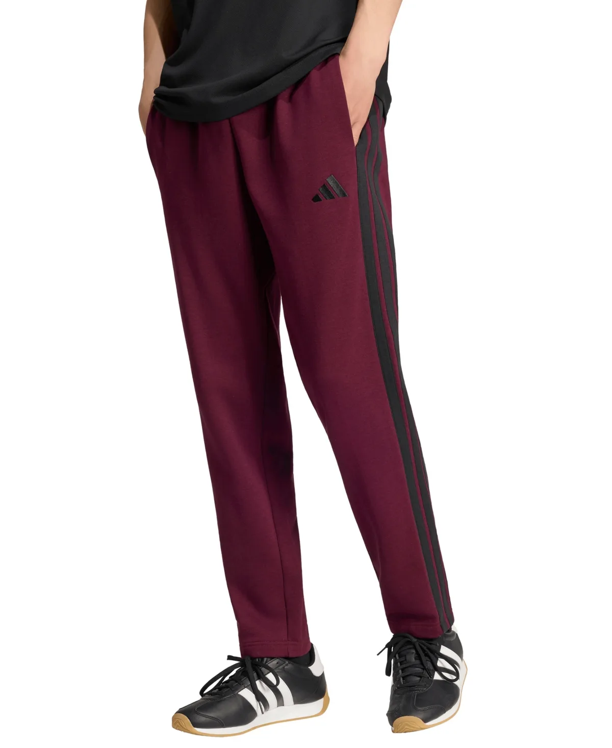 Essentials Regular-Fit 3-Stripes Track Pants by adidas