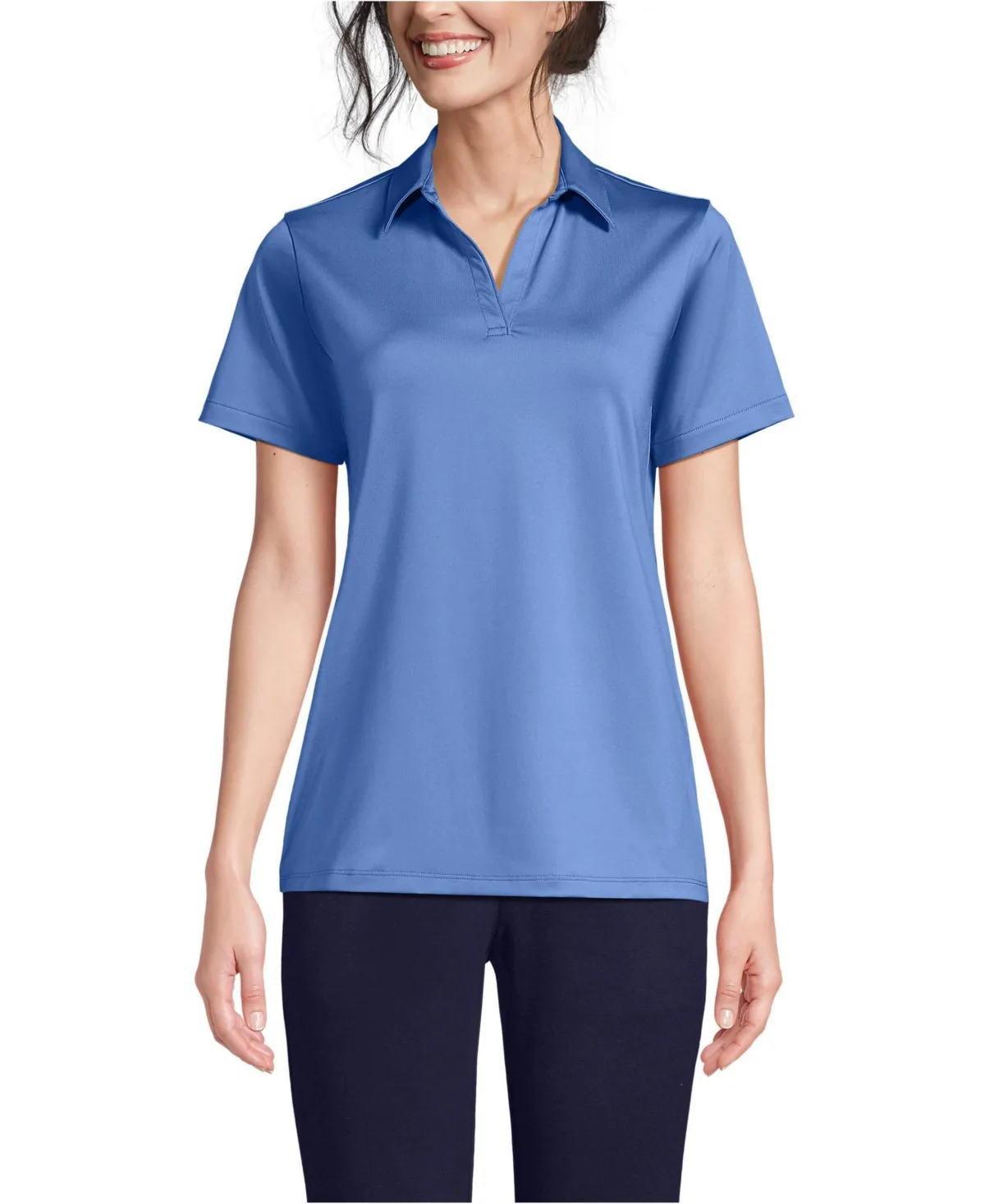 Short Sleeve Rapid Dry Sport Neck Polo Shirt