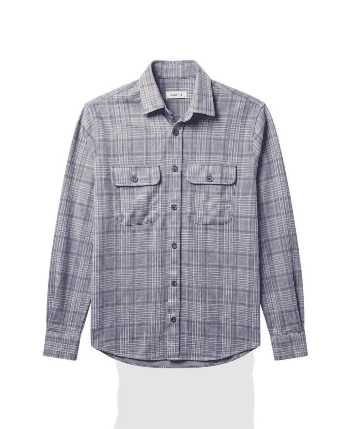 Regular-Fit Button-Front Overshirt by Garnet