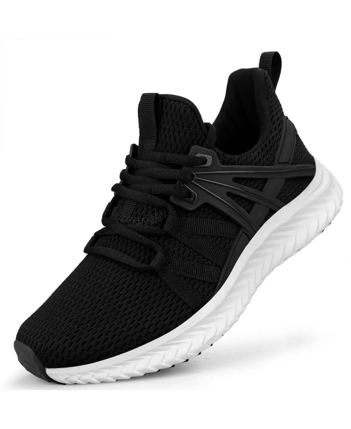 Slip on Running Sneakers Breathable Lightweight Anti Slip Walking Tennis Shoes by Peneyon