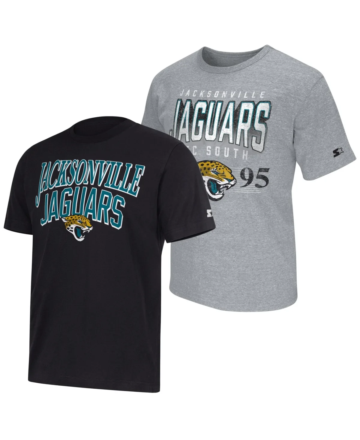 Jacksonville Jaguars Classic-Fit Distressed-Graphic T-Shirts, 2-Piece Set by Starter