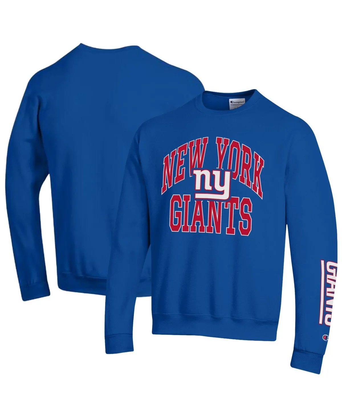 New York Giants Fleece Crewneck Graphic Sweatshirt by Champion
