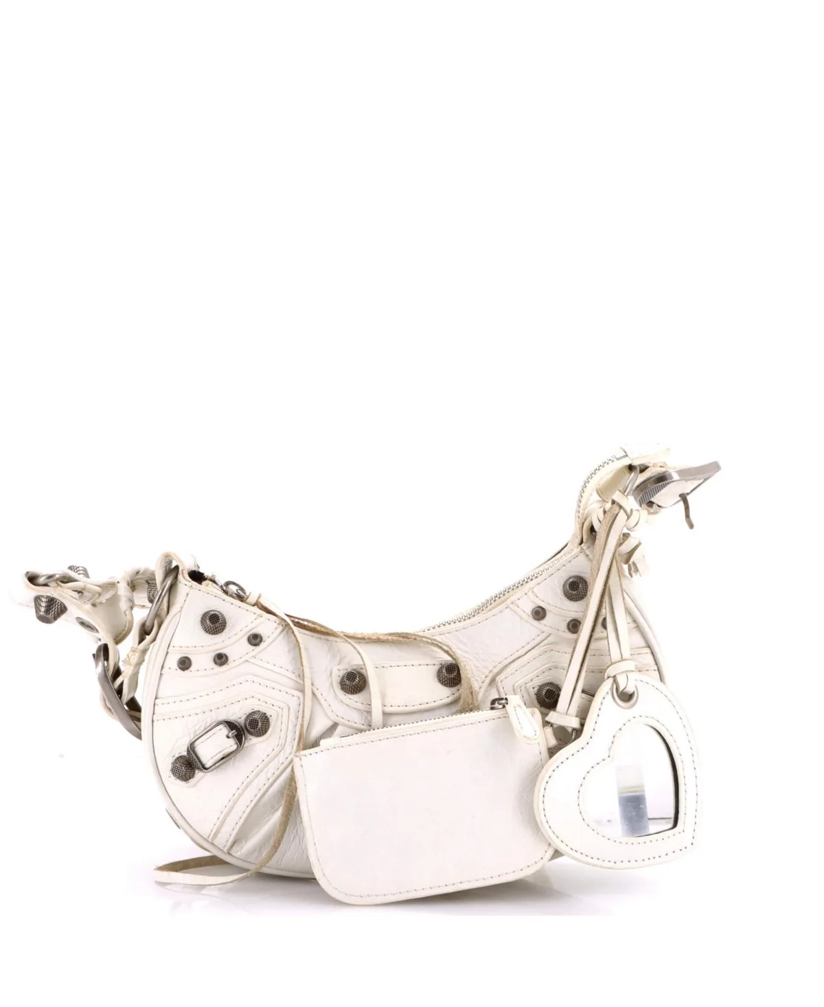 Pre-Owned Balenciaga Xs Le Cagole Giant Studs Shoulder Bag Leather by Balenciaga