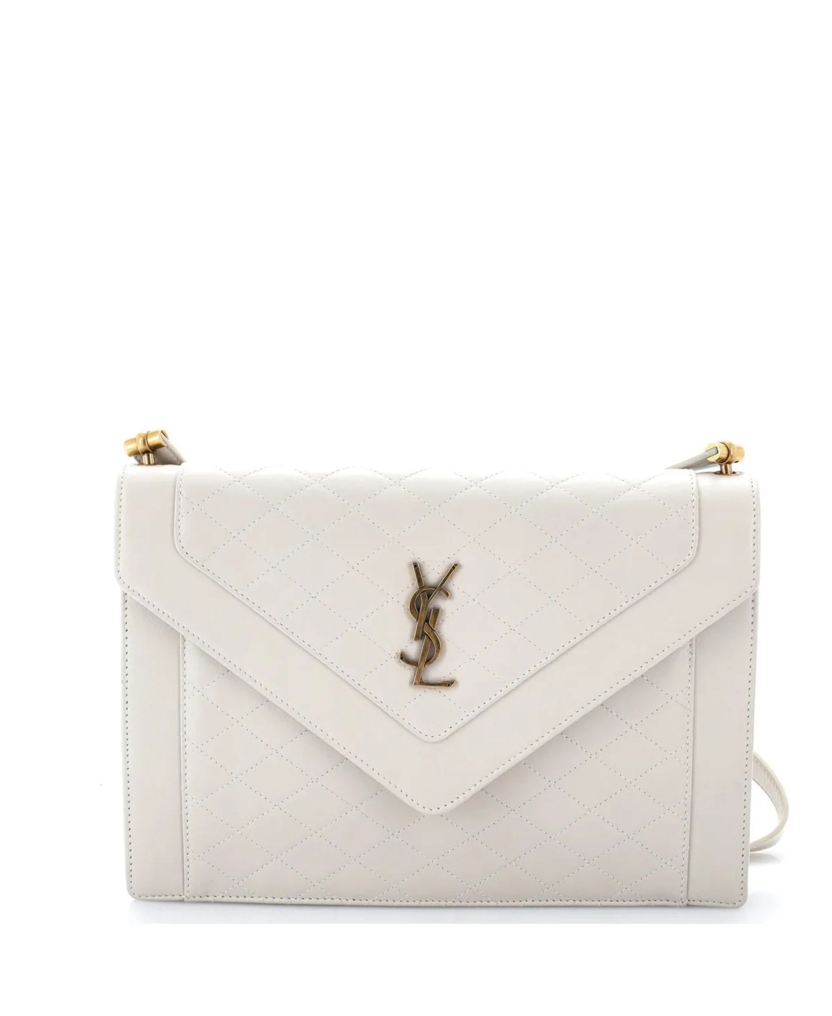 Pre-Owned Saint Laurent Gaby Envelope Satchel Quilted Leather by Saint Laurent