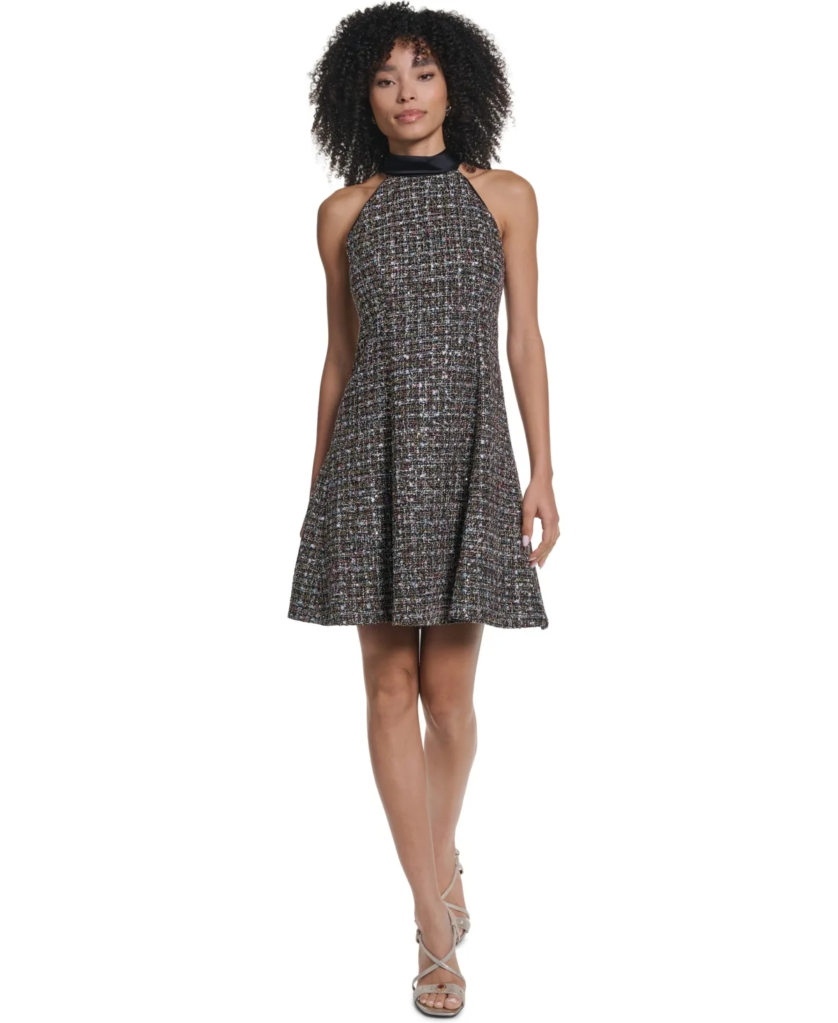 Tweed Halter Dress by Karl Lagerfeld