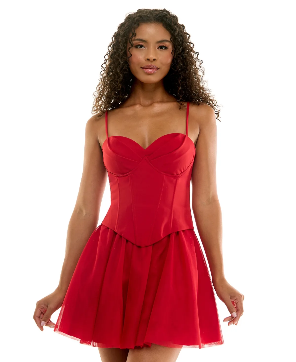 Sweetheart Fit & Flare Corset Dress by Seni & Cade