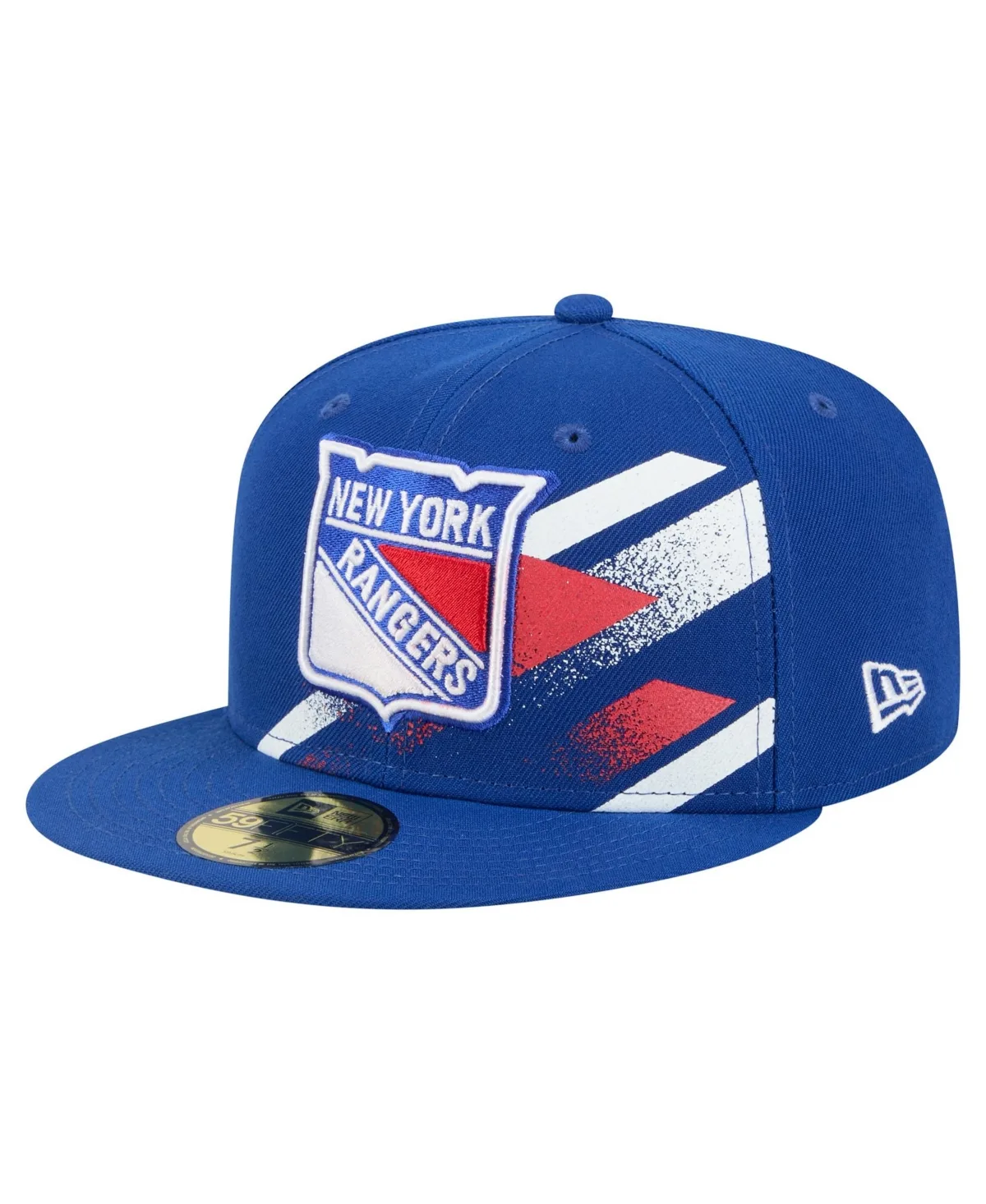 New York Rangers 59FIFTY Faded Lines Fitted Baseball Cap by New Era
