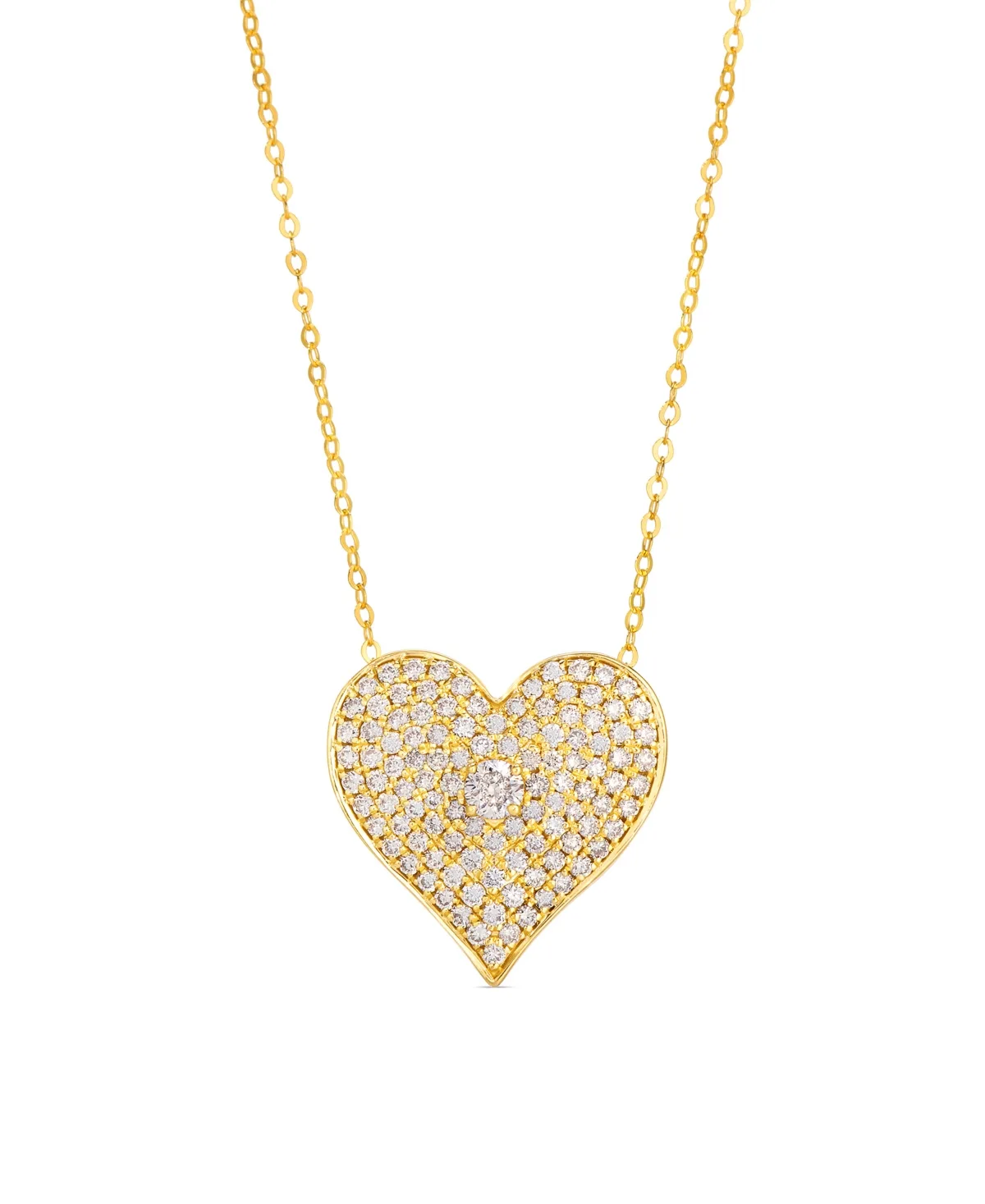Diamond Heart Pendant (3/4 ct. t.w.) in 14k Yellow Gold by Le Vian