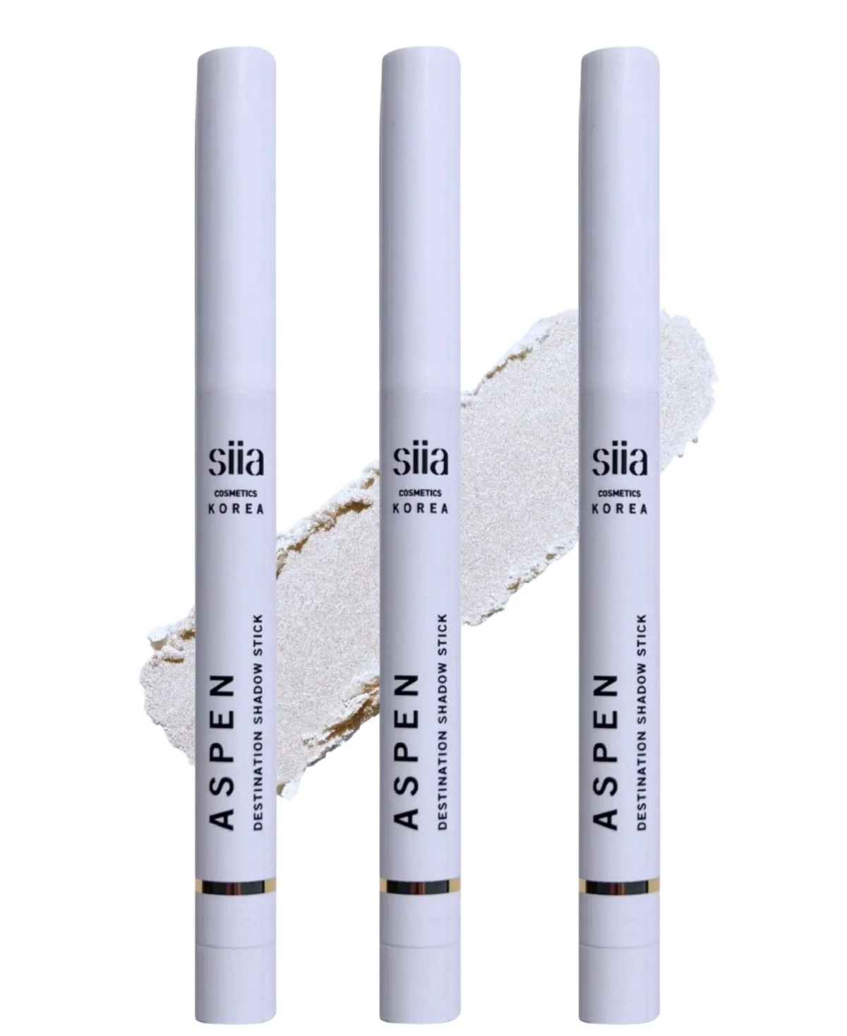 3 Pieces Destination Shadow Stick Trio Set - Aspen - White Glitter by Siia Cosmetics