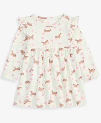 Long Sleeve Horses Print Dress by First Impressions
