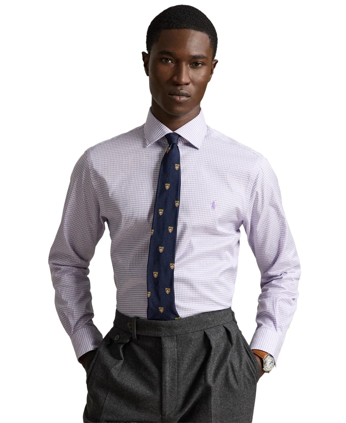 Regent Checked Classic-Fit Dress Shirt by Polo Ralph Lauren