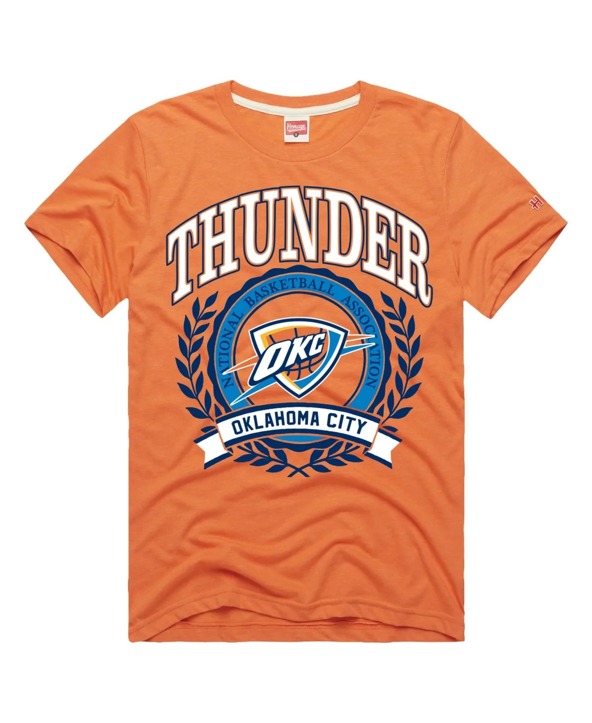 Oklahoma City Thunder Crest Tri-Blend T-Shirt by Homage